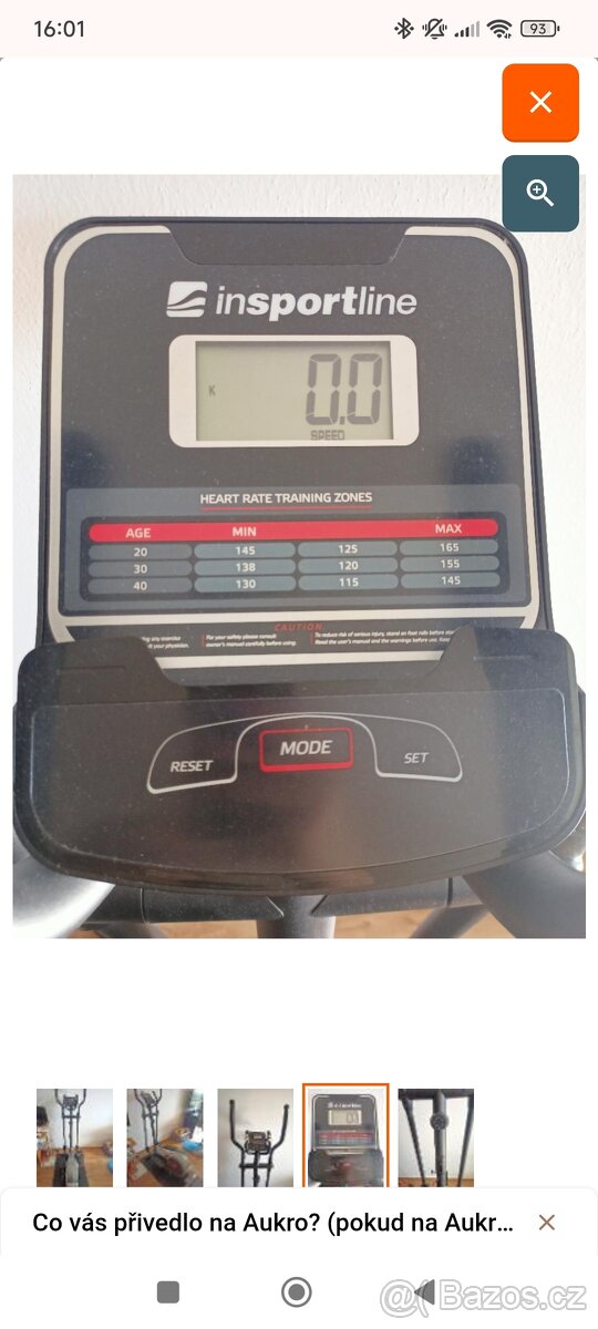 Eliptický trenažer inSPORTline Hodore ET - 3