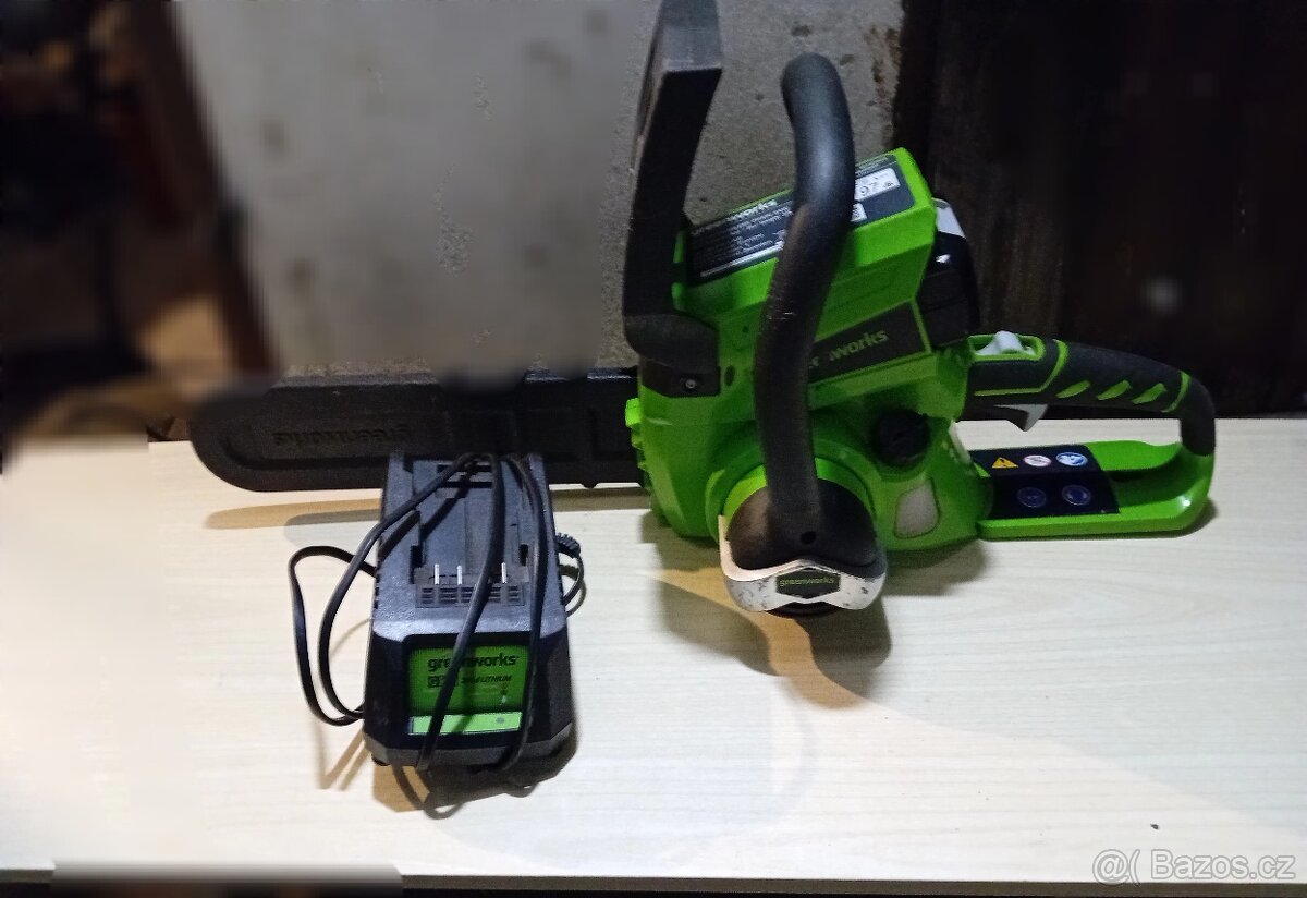 Aku řetězová pila Greenworks G24CS25 24V - 3