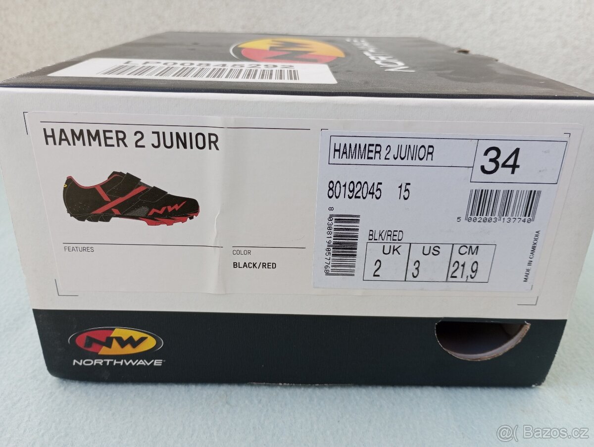 MTB tretry Northwave Hammer 2 Junior, vel. 34 - 3