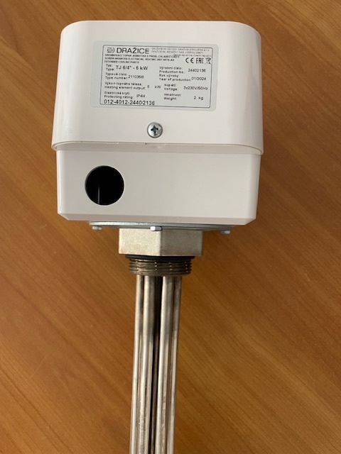 Topná tyč Dražice TJ 6/4" - 6kW - 3