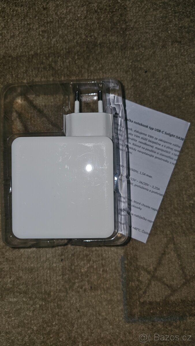 Napájecí adaptér Solight USB-C 65W - 3