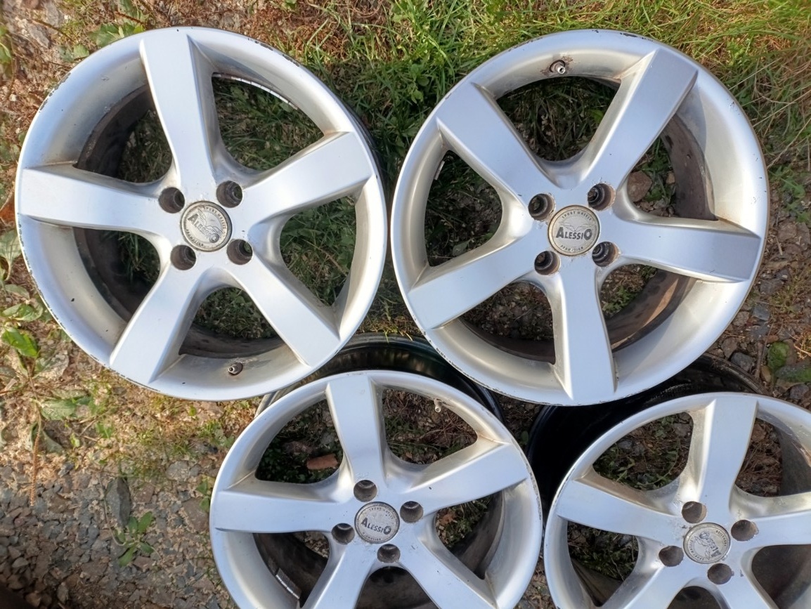 Fiat 16J alu ráfky Alessio -7,5J , ET-38 , rozteč 4krát 98mm - 3