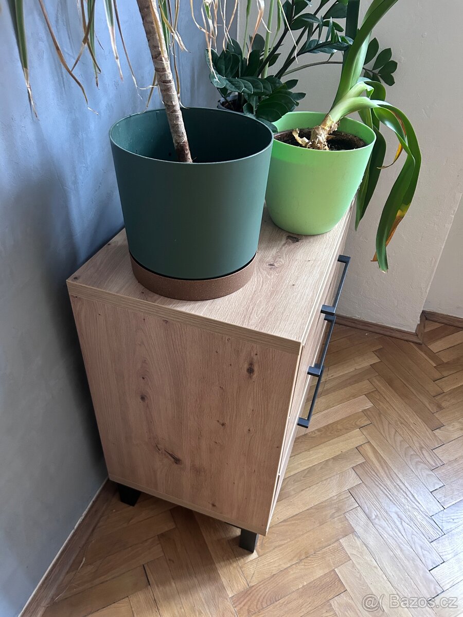 Mala komoda, dekor dub prirodni - 3