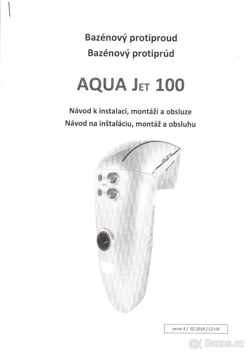 bazénový protiproud AQUA Jet 100 - 3