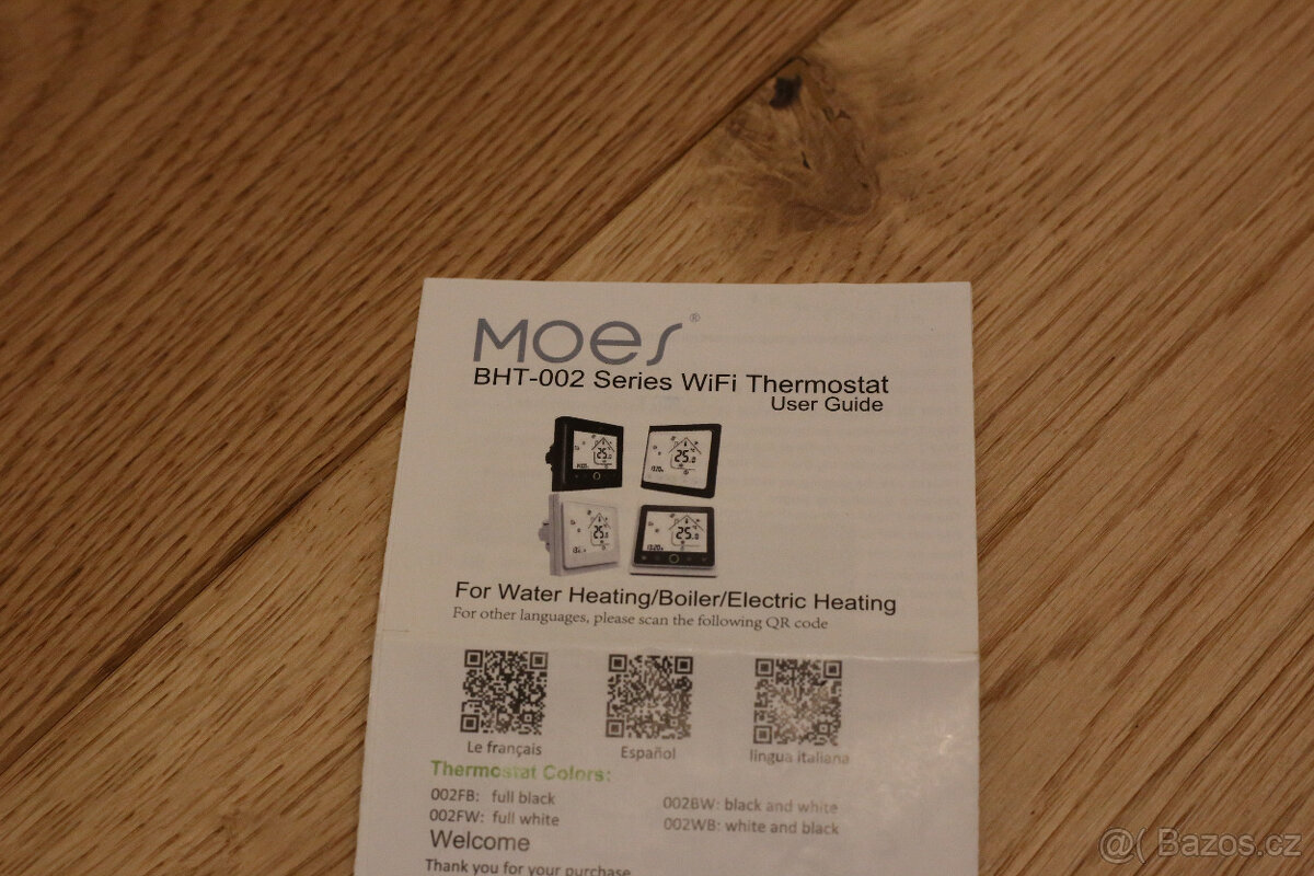 termostat wifi Moes BHT-002 - 3