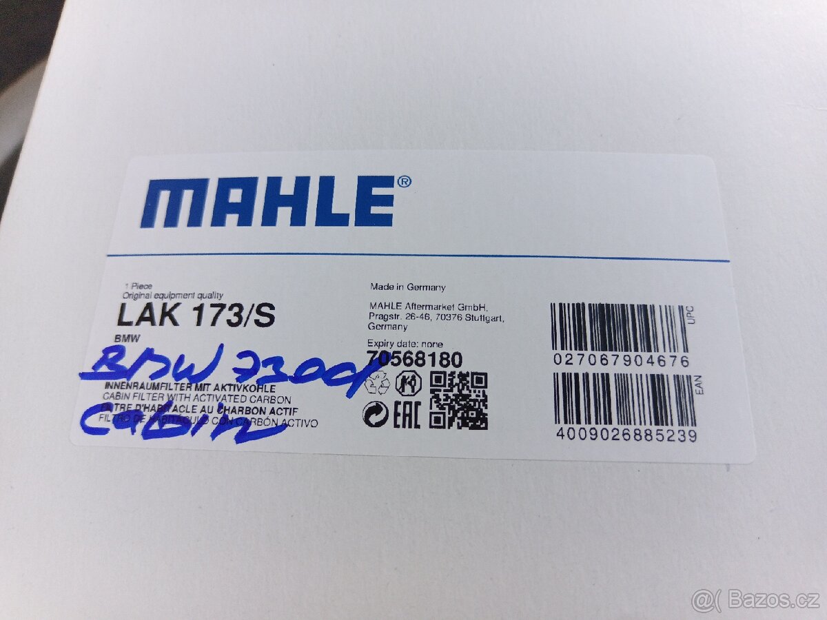BMW E65 kabinový filtr - 3