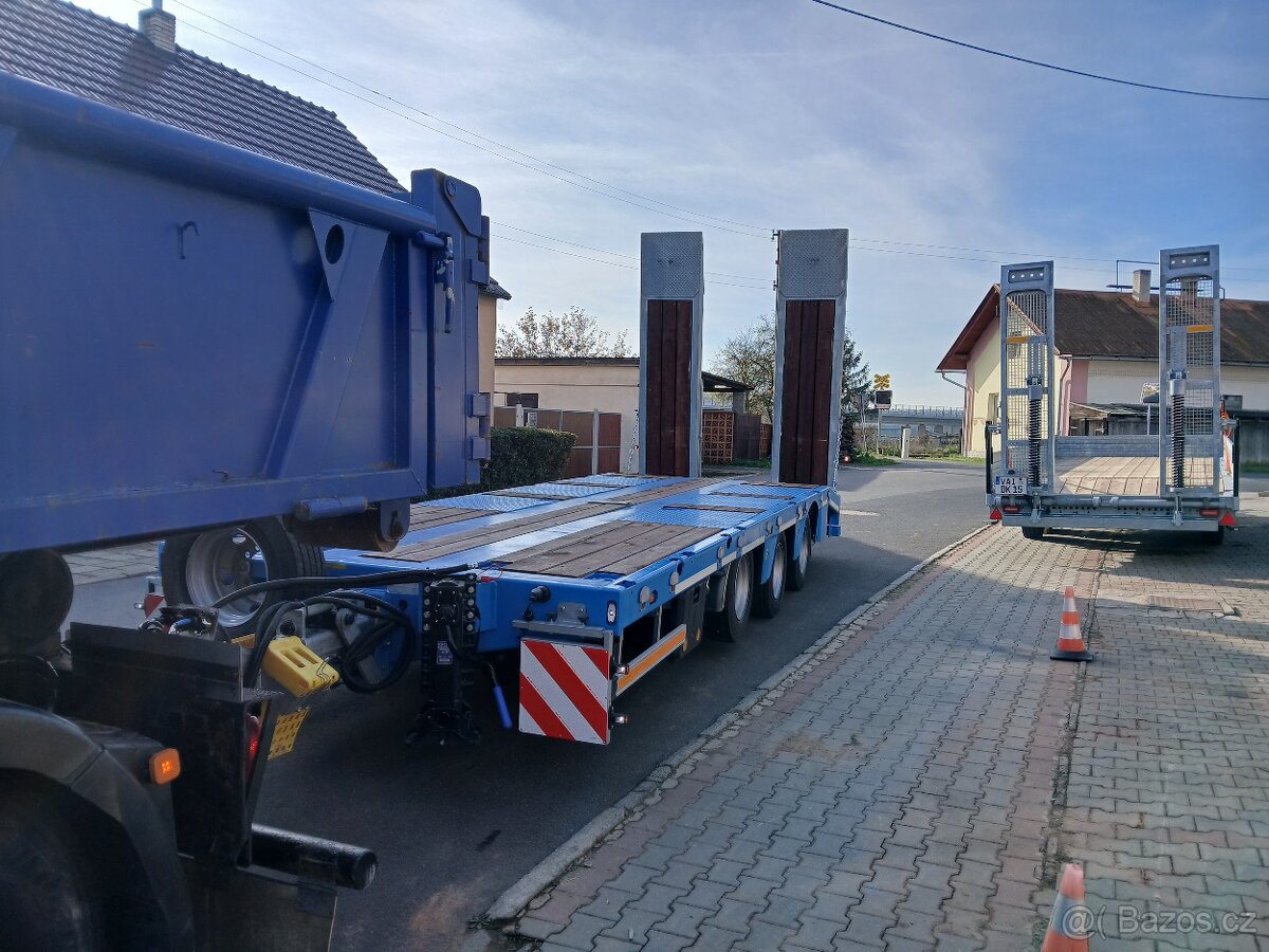 Přívěs na kompresor vrtná souprava bagry - 3