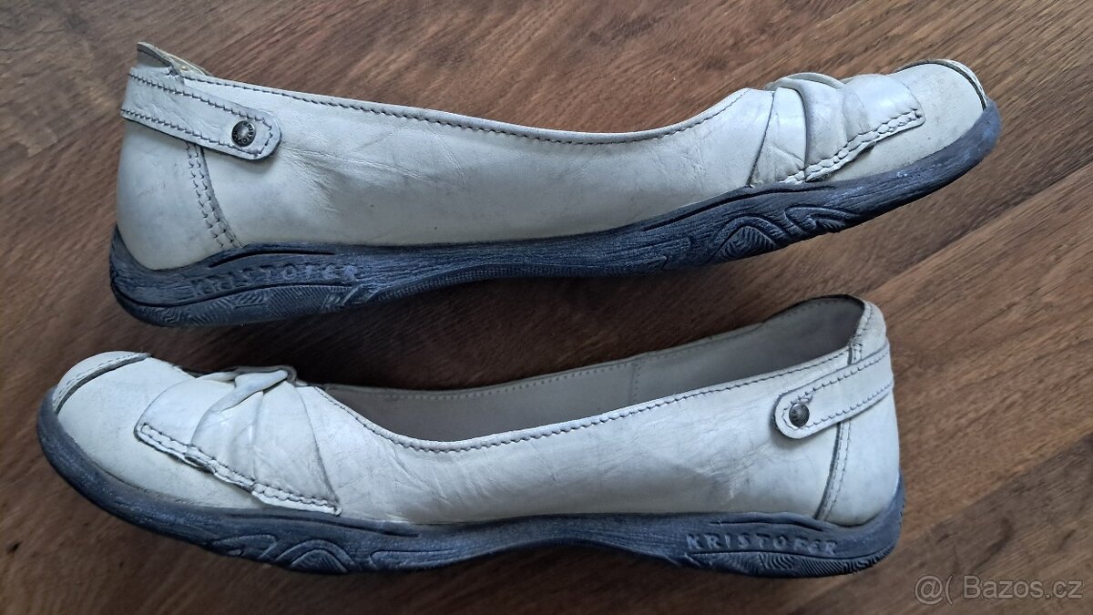 Kožené baleríny Kristofer, vel. 40 - 3