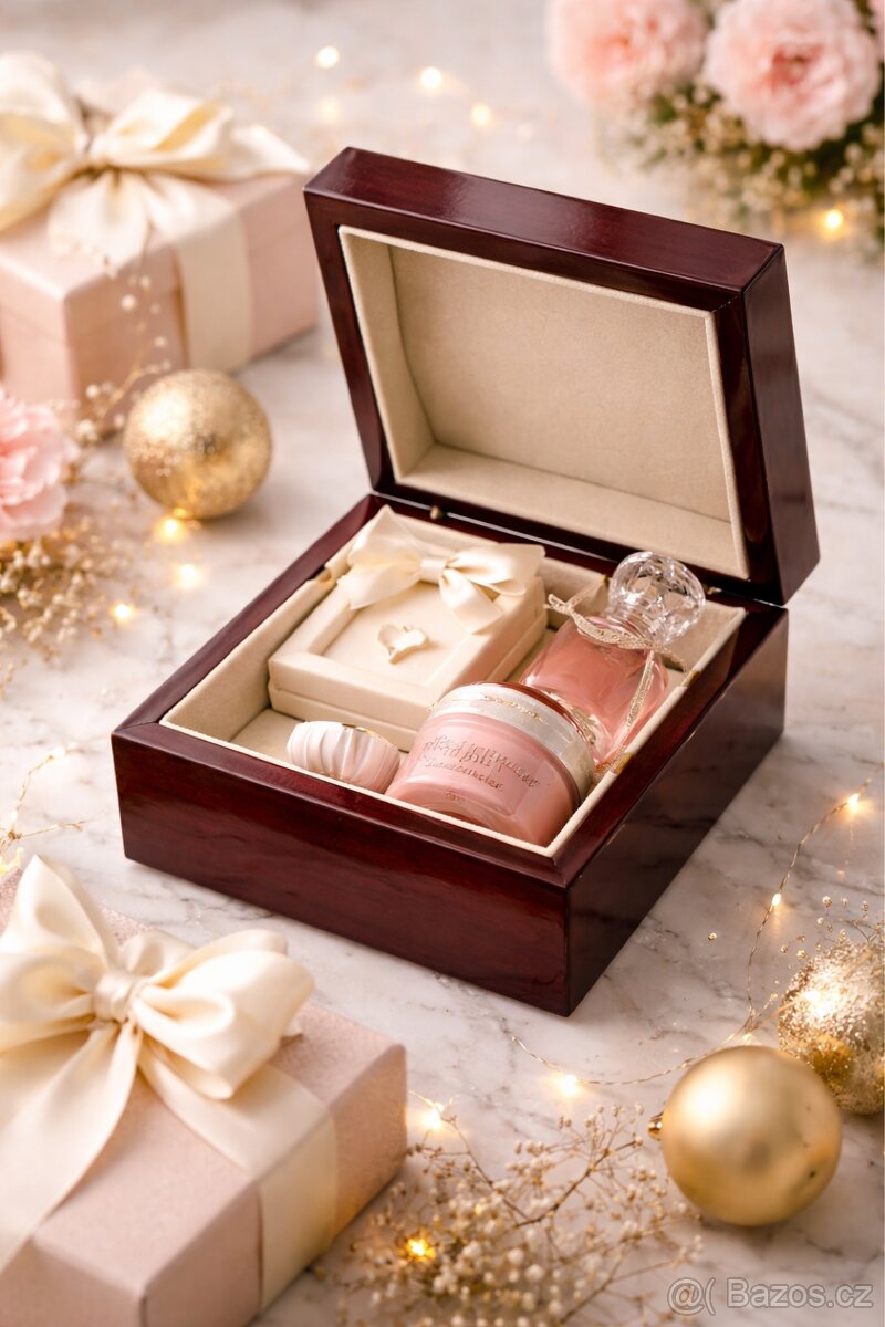 Elegantní mahagonová krabička / šperkovnice - 3