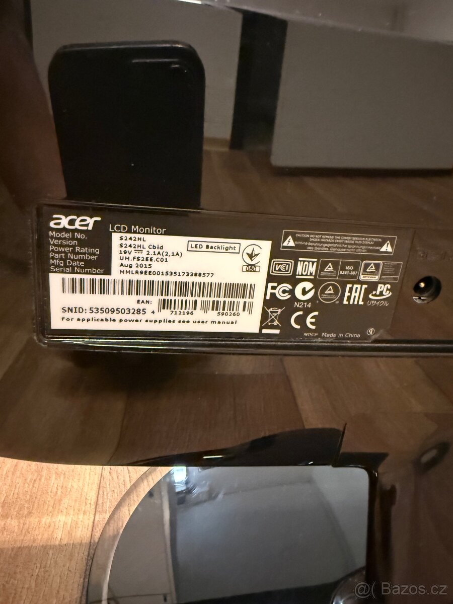 Monitor 24" Acer S242HLCbid - 3