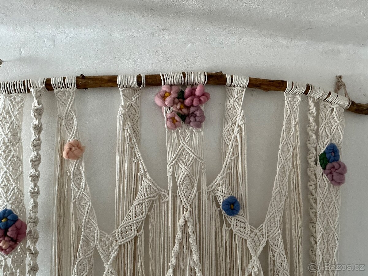 Macramé dekorace na zeď - 3