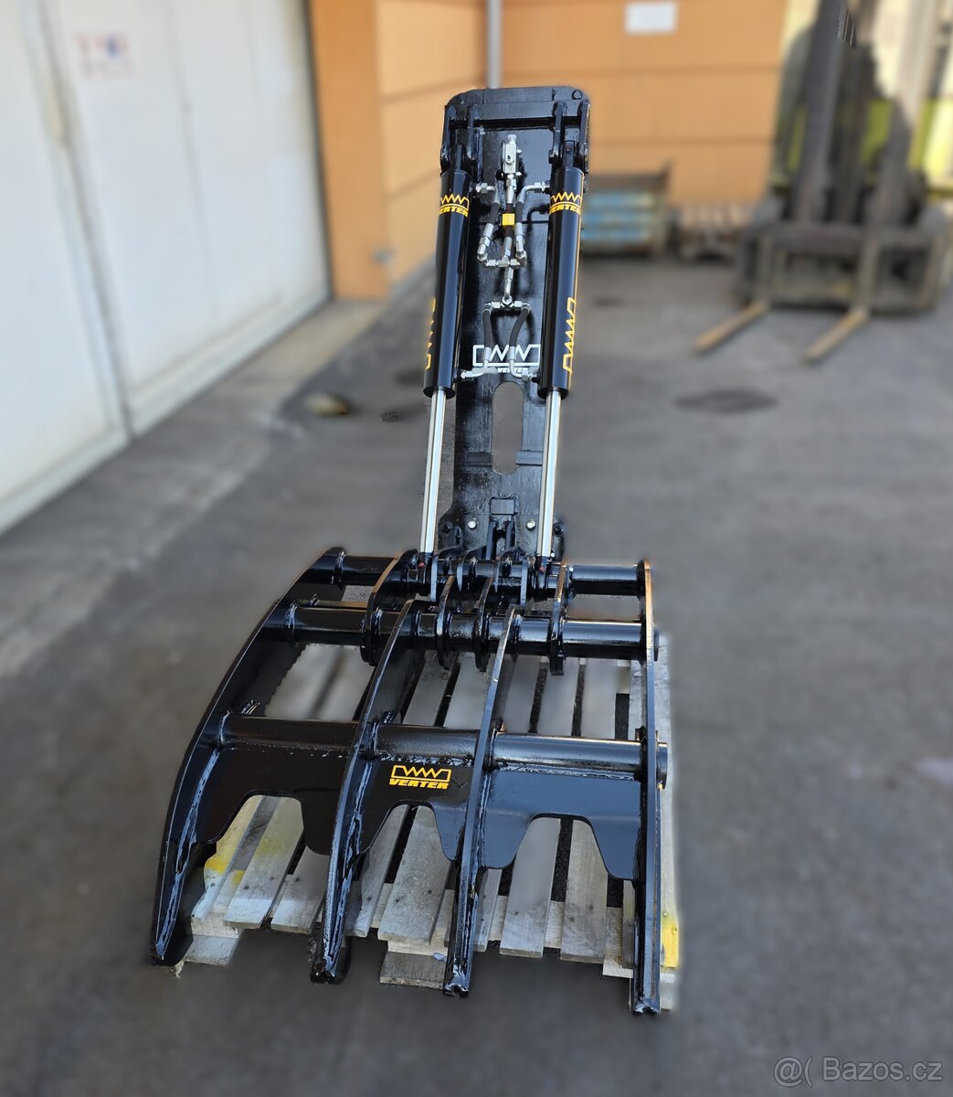 Hydraulický pridržovací prst na bagr, rýpadlo CAT a jiné - 3