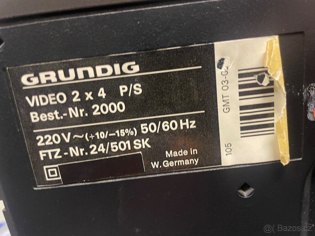 Prodám retro videorekordér Grundig Video2000 - 3
