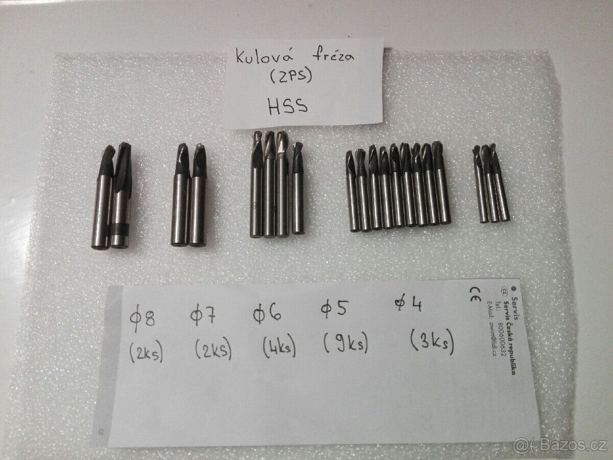 ZPS Kulova freza HSS (20ks) - 3