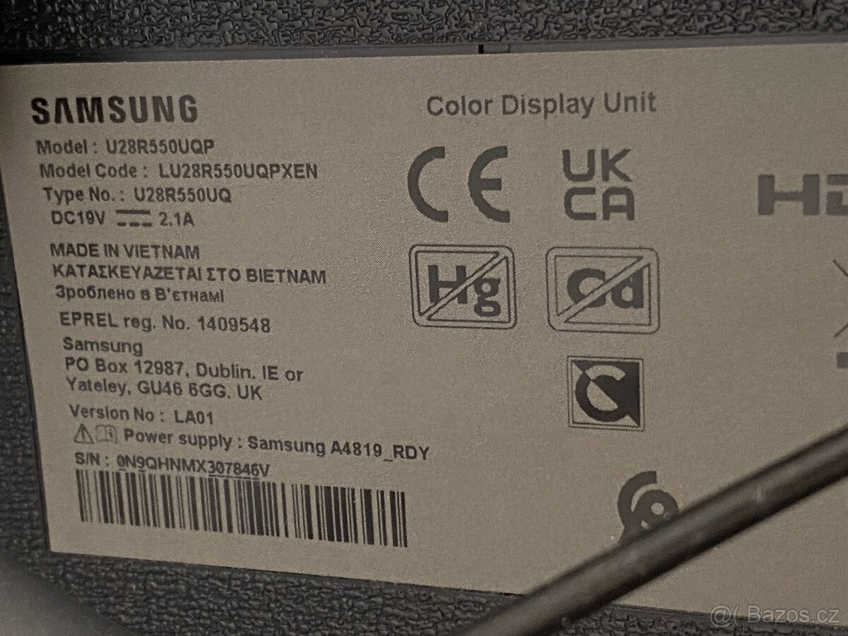 Monitor 4k 28" Samsung 4K IPS U28R550 - 3