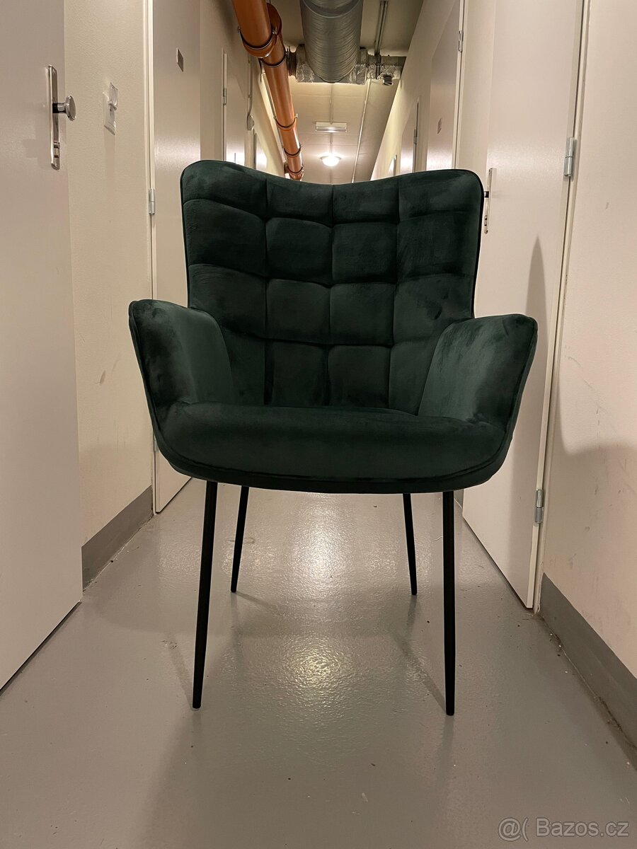Sametové křeslo Glasgow - 3