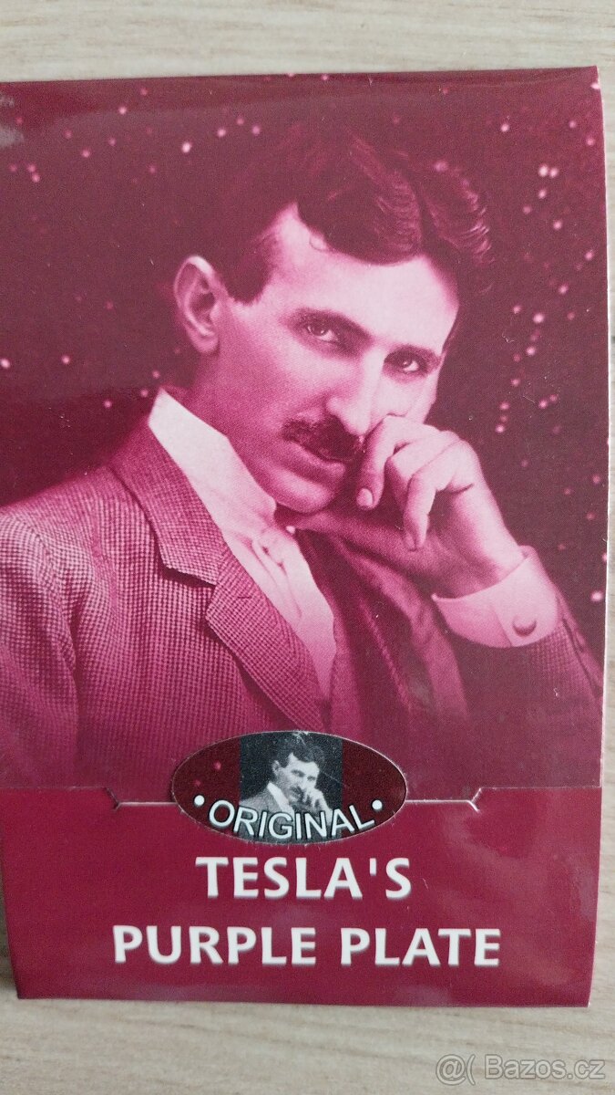 Originál Tesla Puple plate medailonek - 3