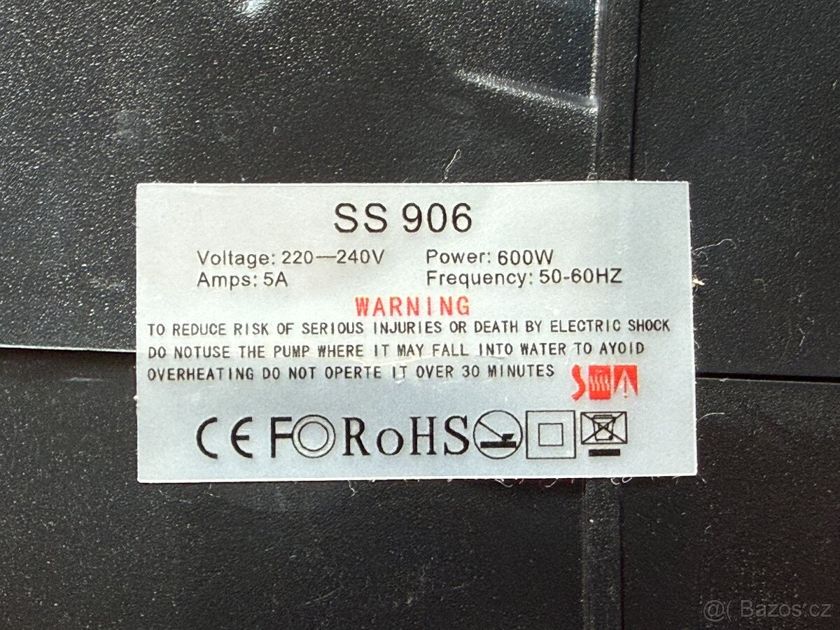 elektrický kompresor na airtrack, paddleboard apod - 3