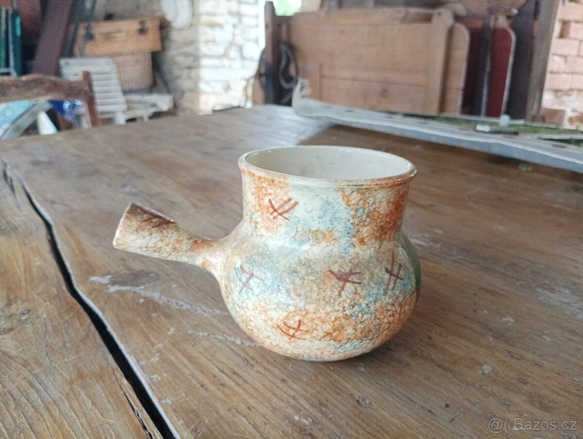 VINTAGE HRNEK NA PAŠTIKU AEGITNA VALLAURIS FRANCIE 50. LÉTA - 3