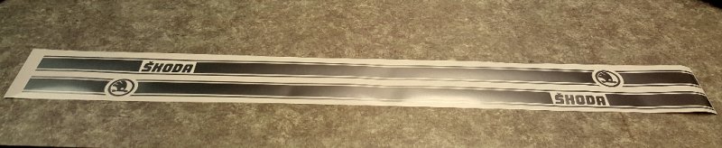 retro pruhy škoda,favorit,fabia, rallye, Kamiq - 3