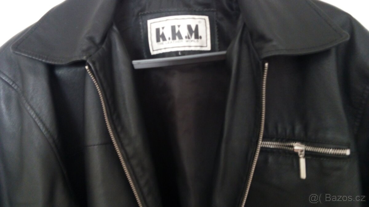 KOŽENÁ pánská BUNDA vel. L. - 3