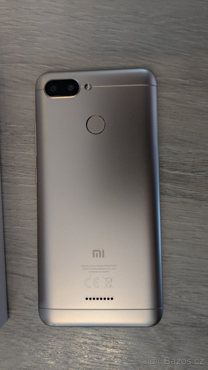 Xiaomi Redmi 6, 3+32 GB, Zlatý, Platí do smazání - 3