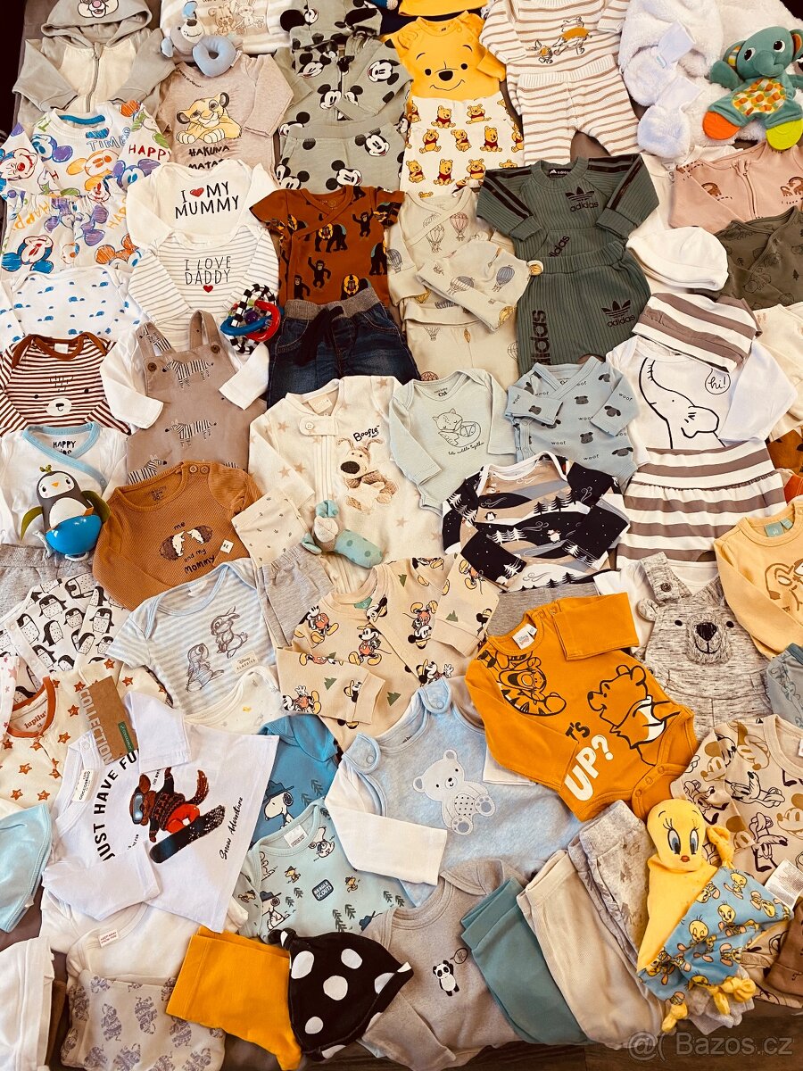 Balík oblečení na miminko 0-6 m unisex - 3