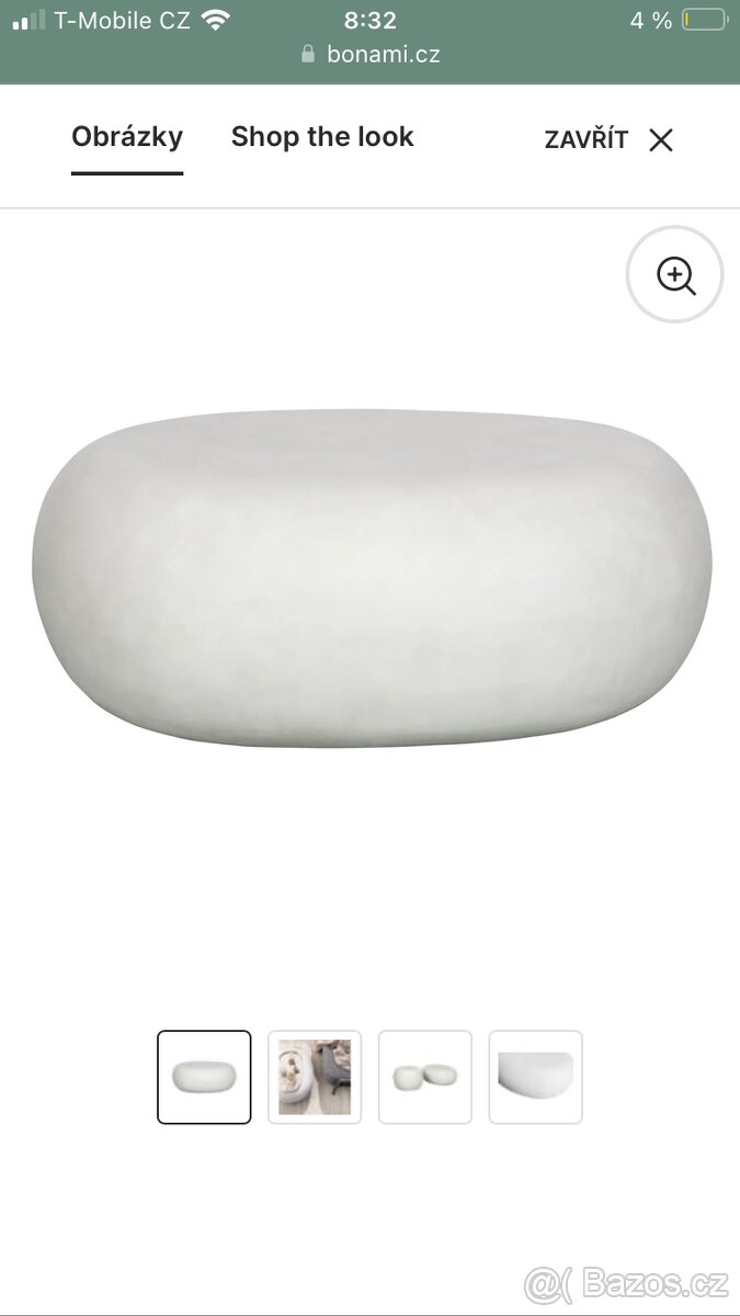 Stolek - kamen , odkladaci stolek , konferenční stolek - 3