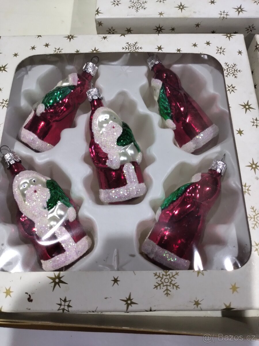 Vánoční ozdoby retro ručně malované - 3