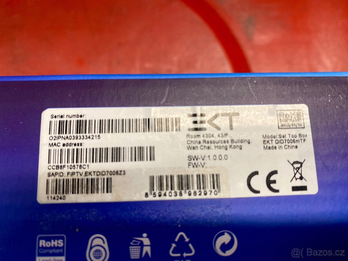 O2 TV set top box - 3