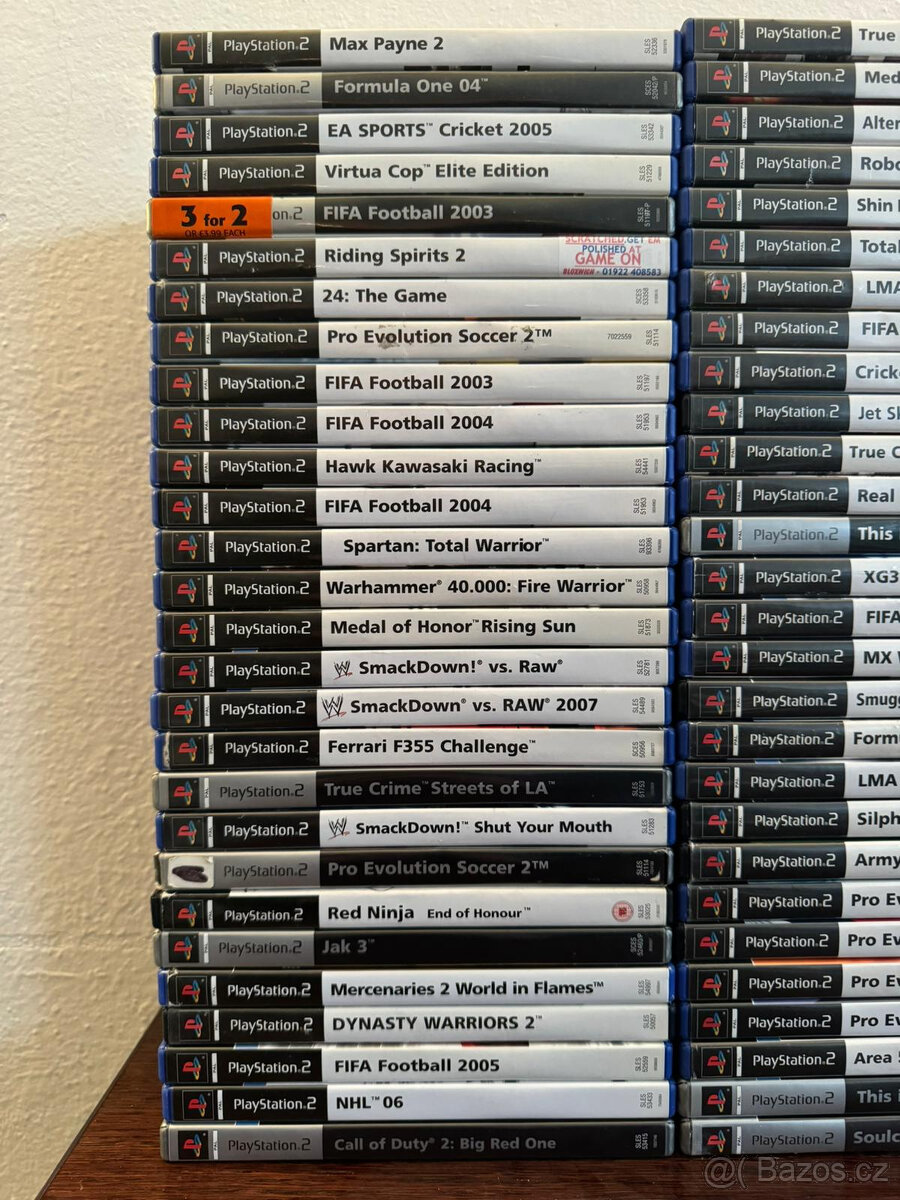 PLAYSTATION 2 SLIM PS2 + 112 ORIGINÁL HER + PAMĚŤOVKY - 3