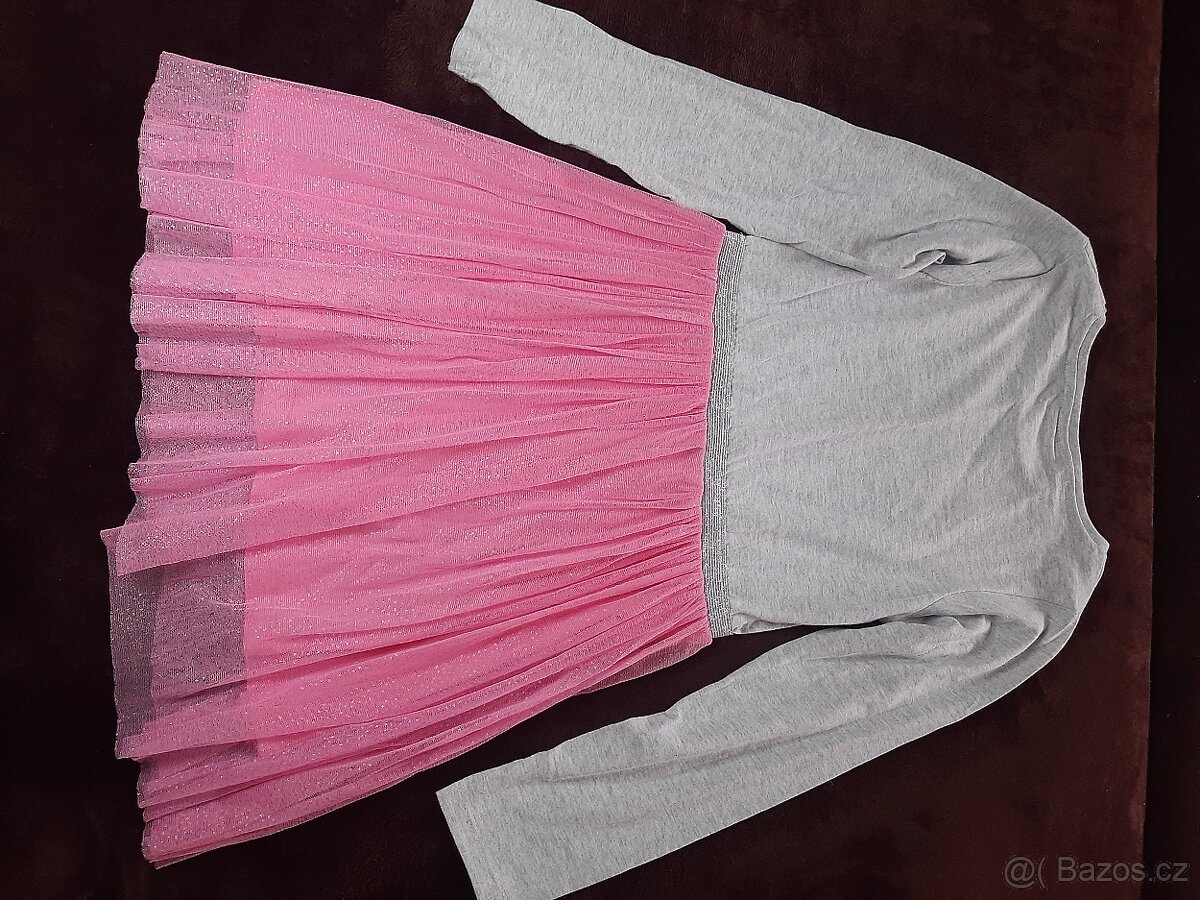 Dívčí šaty s tylovou sukní vel. 134 - 3