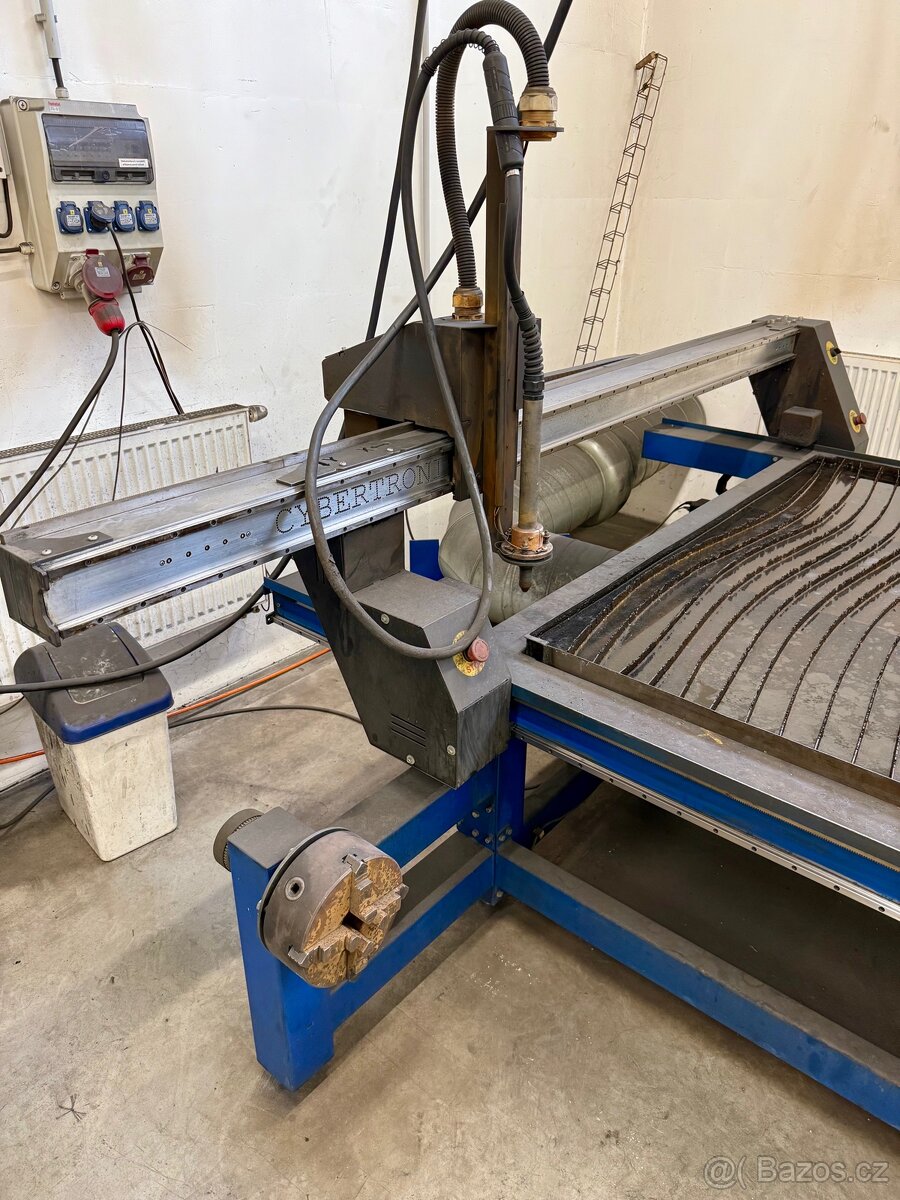 CNC plasma 1600x3100 s rotační osou včetně agregátu - 3