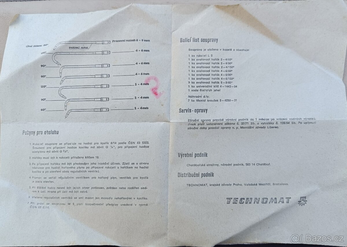 Svařovací souprava M5 ( Chotěbořské strojírny - 3