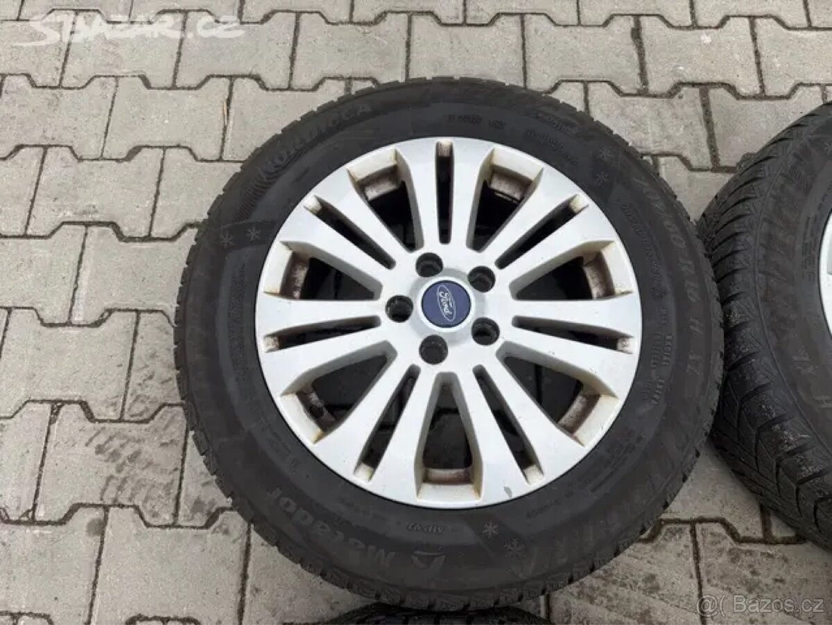 4x al kola 5x108 16 + pneu zimní 205/60 R16 - 3