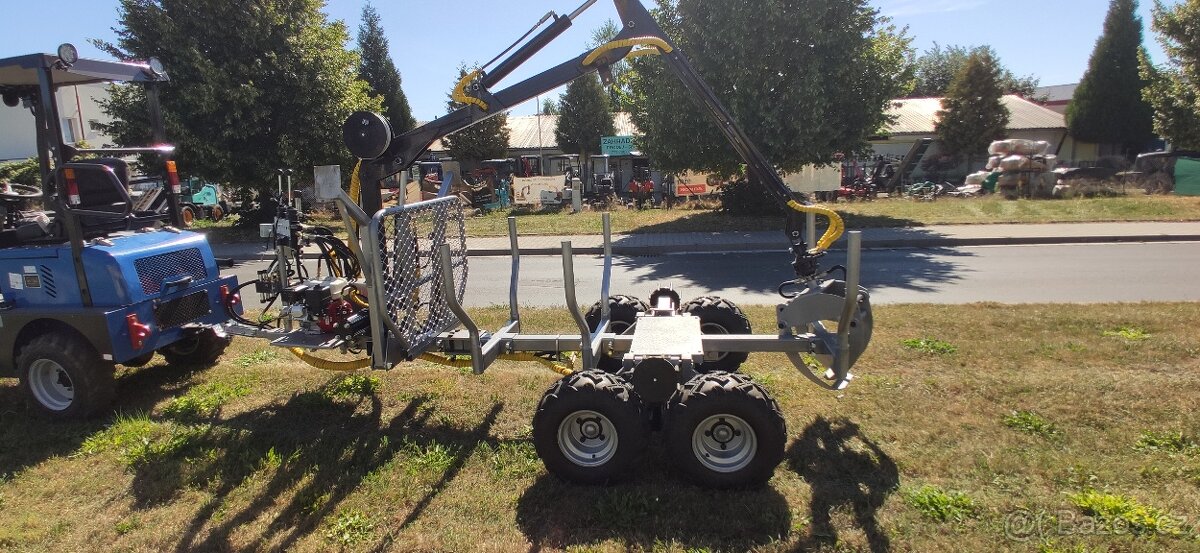 Vyvážečka dřeva, vyvážecí vlek na dřevo ,1,5 tuny - 3