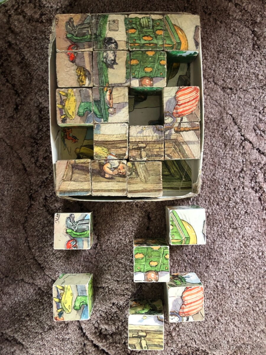 Retro kostky, kubus, Kvěchová-Budulínek - 3