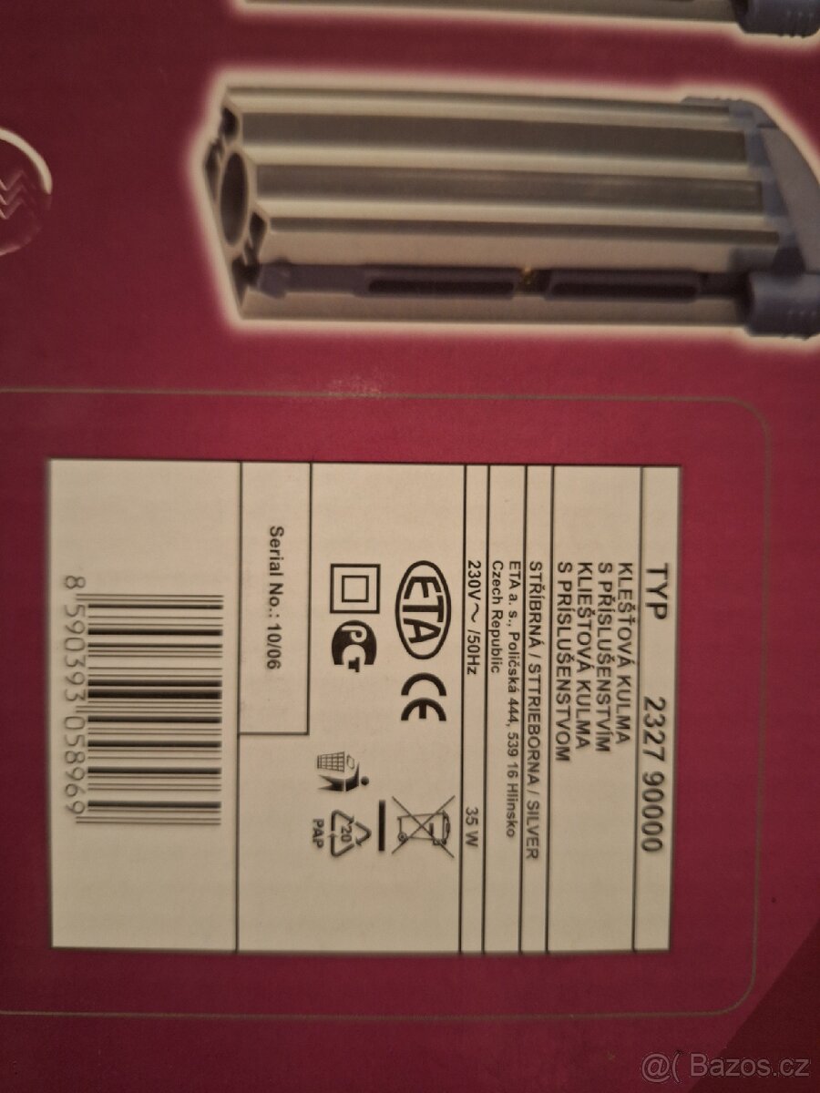 Žehlička na vlasy ETA - NOVÁ - 3