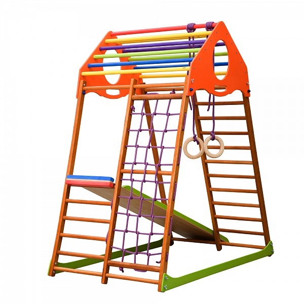 Prolézačka Žebřík Skluzavka Houpačka Dětské hřiště Rocket - 3