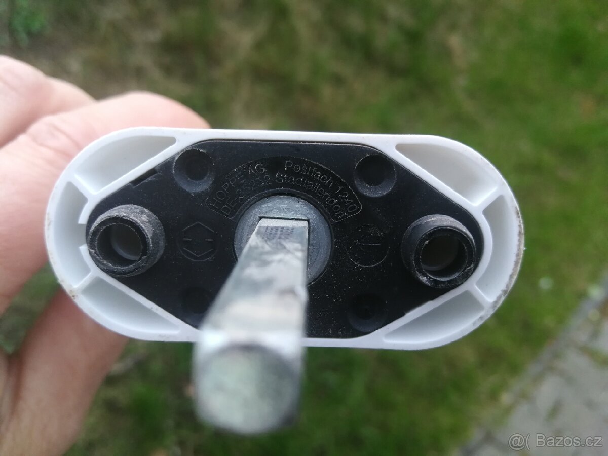 HOPPE klika ATLANTA zamykatelná, hliník, bílá - 3