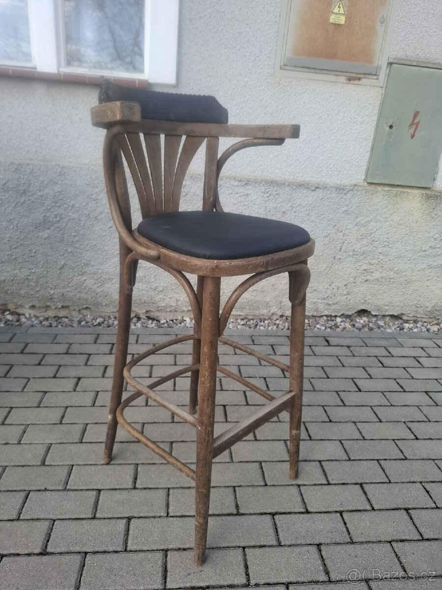 12x stare barové židle - 3