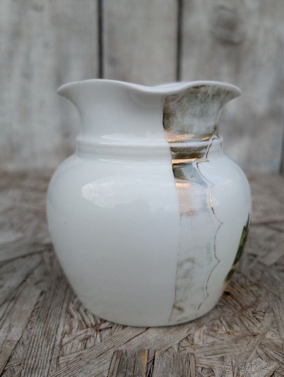 Starožitná porcelánová konvička, Margitsziget. - 3