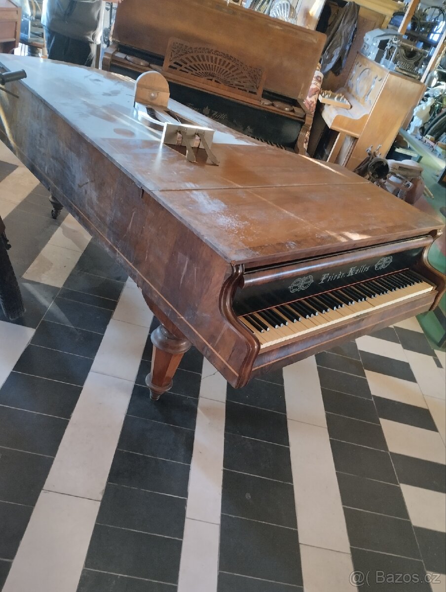 Historické piano FRIEDR KALLRS - vyrobeno před rokem 1890 - 3