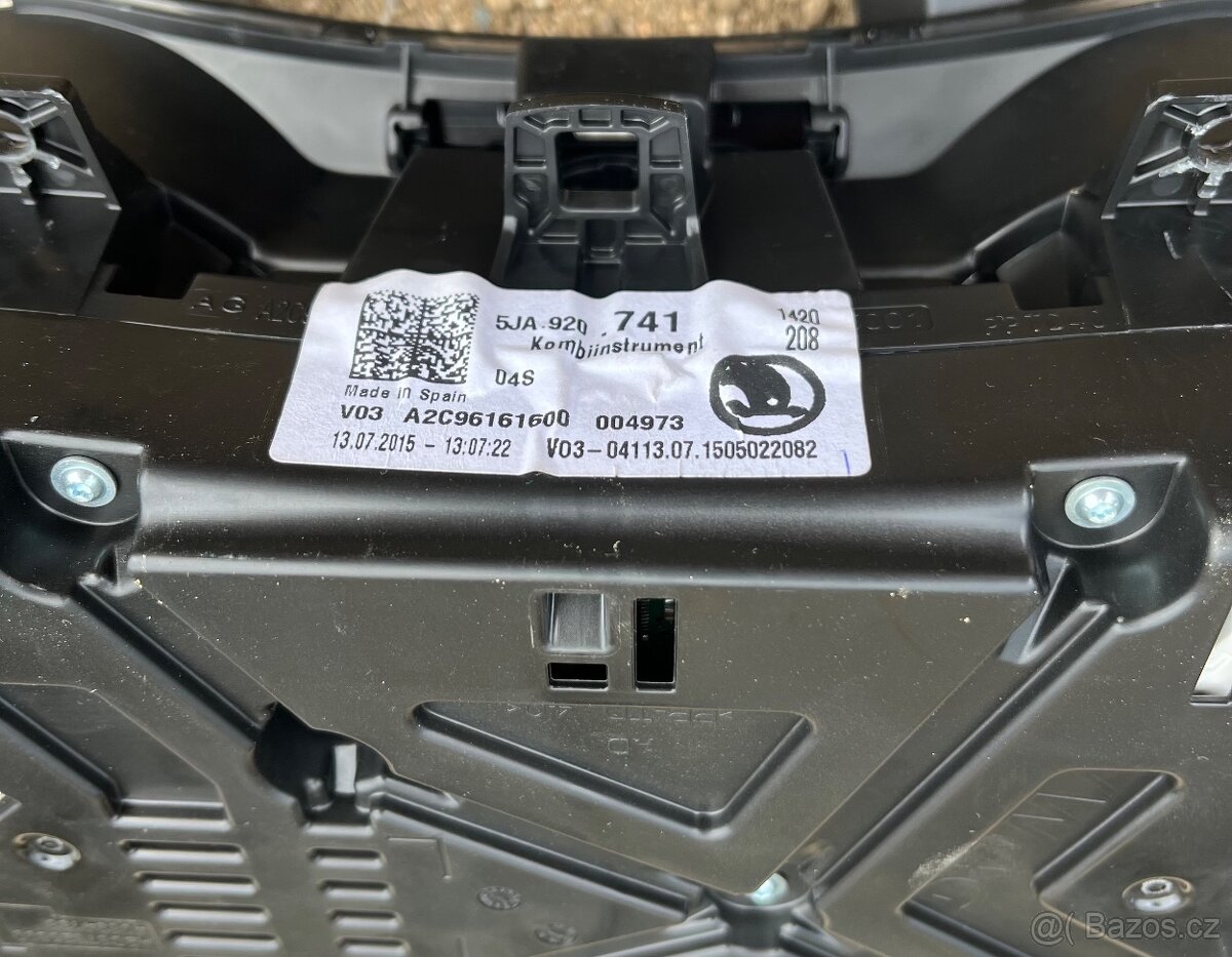 Přístrojová deska Škoda Rapid - 3