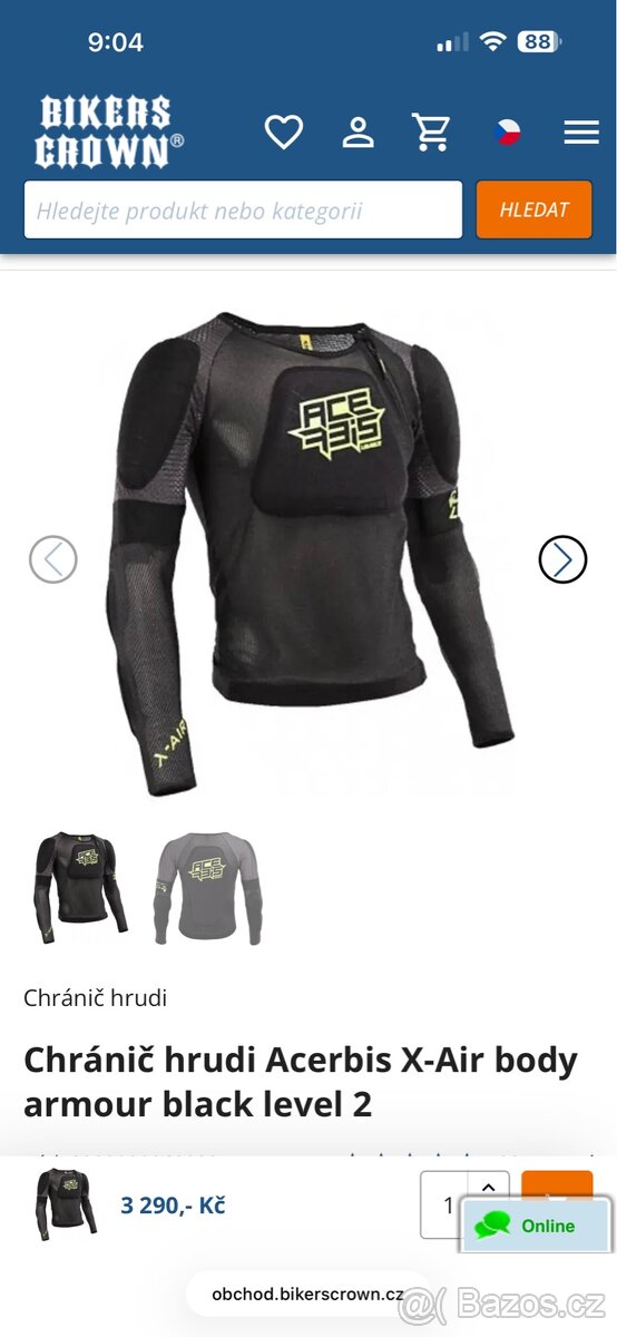 Chránič tela Acerbis Level 2 - 3