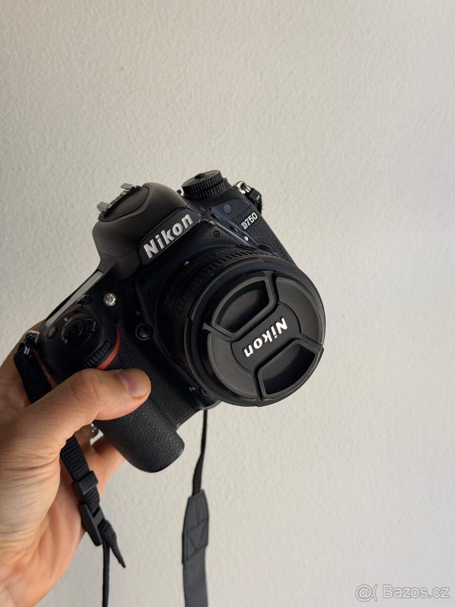 Nikon D750 + objektiv 50mm 1.8 - 3