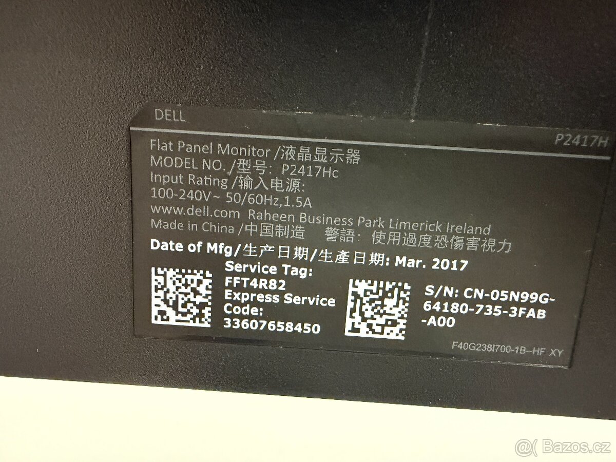 Monitor Dell P2417H - 3