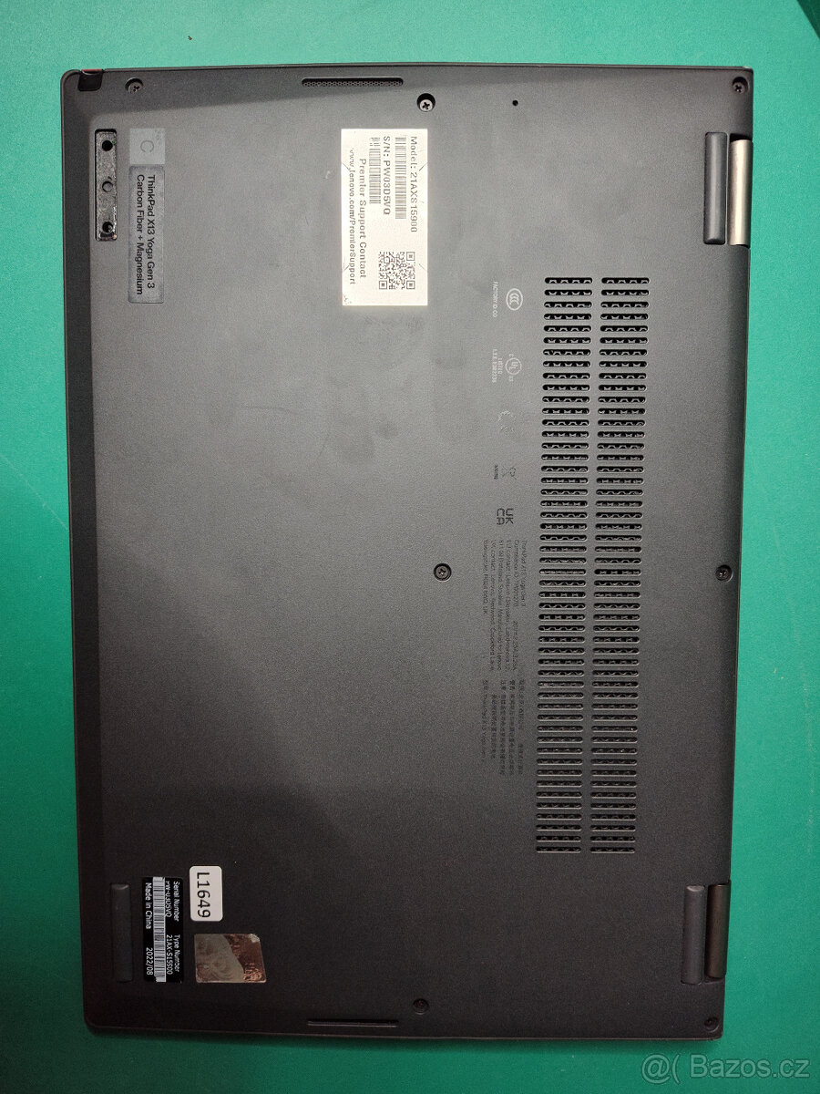 Lenovo ThinkPad x13 yoga g3 i7-1265u 32/512GB√FHD+√8m.√DPH - 3