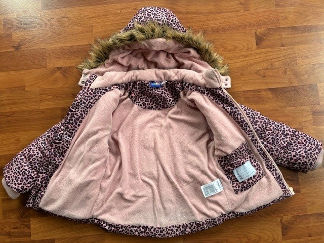 Zimní bunda vel. 110 pro holčičku - krásný stav - 3