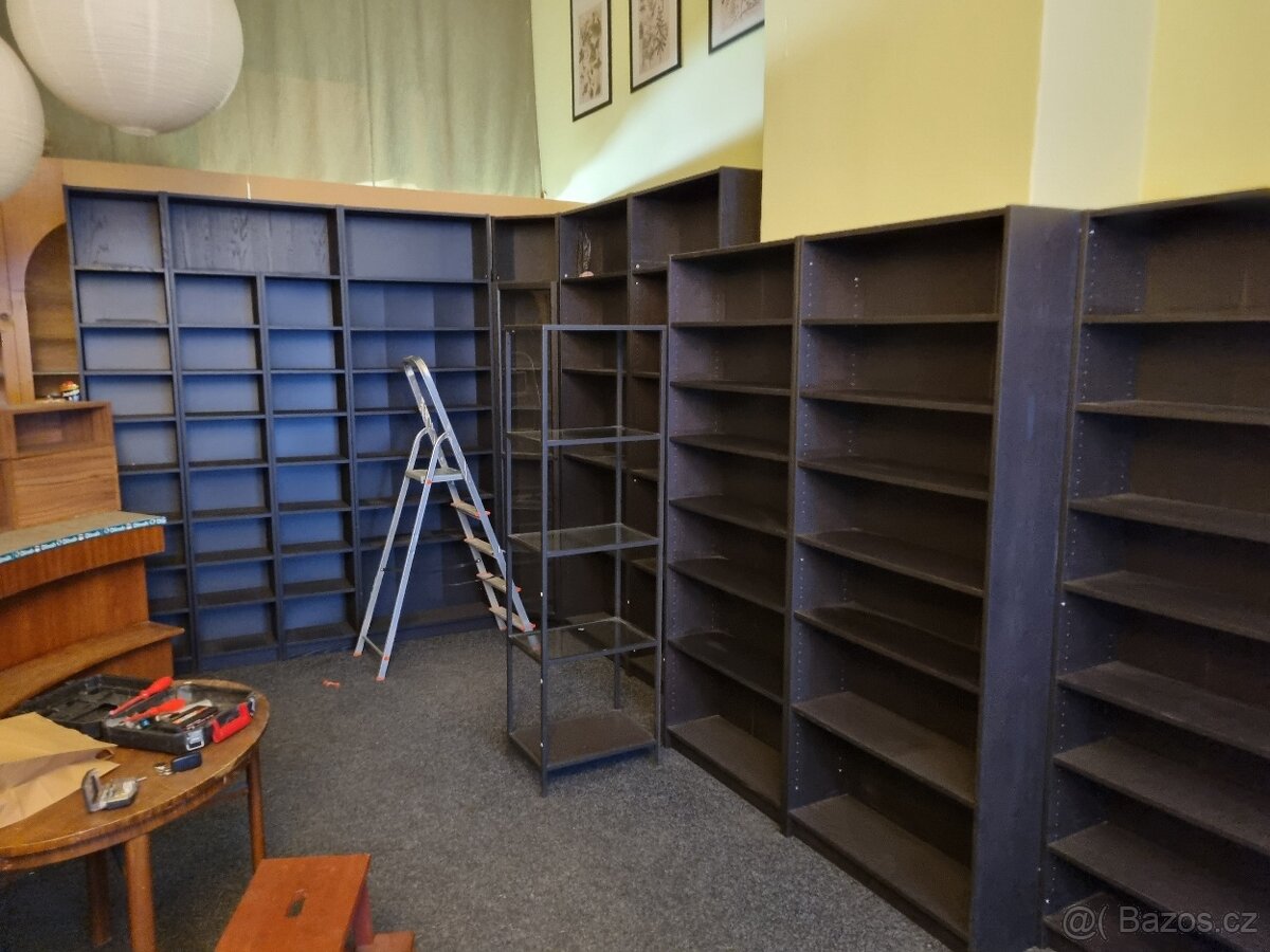 Knihovna,regál BILLY IKEA - černá - více kusů - 3